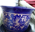 Chậu Men xanh